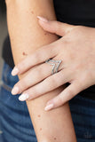 Adventurously Angled - Silver Ring Paparazzi Accessories