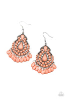 Persian Posh - Orange Earrings Paparazzi Accessories