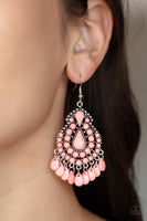 Persian Posh - Orange Earrings Paparazzi Accessories