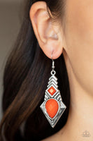 Stylishly Sonoran Orange Earrings Paparazzi Accessories