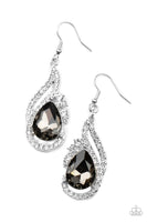 Dancefloor Diva - Silver Bling Earrings Paparazzi Accessories