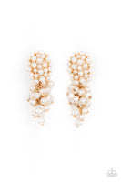 Fabulously Flattering Gold Pearl Earrings Paparazzi Accessories