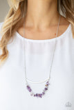 Pebble Prana Purple Pebble necklace Necklace Paparrazi Accessories