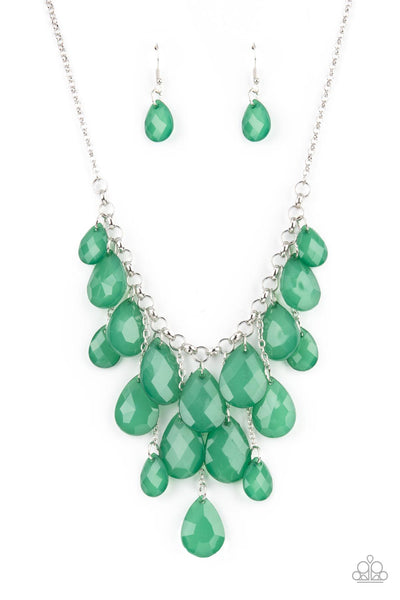 Front Row Flamboyance Green Necklace Paparazzi Accessories