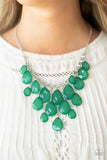 Front Row Flamboyance Green Necklace Paparazzi Accessories