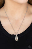 Prismatically Polished - White Bling Necklace Paparazzi Accessories