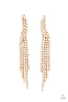 Cosmic Candescence Gold Bling Earrings Paparazzi Accessories LOTP 11/21