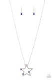 I Pledge Allegiance to the Sparkle Blue Star Necklace Paparazzi Accessories