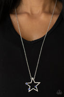 I Pledge Allegiance to the Sparkle Blue Star Necklace Paparazzi Accessories