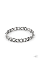 Rebel Radar Black Chain Bangle Bracelet Paparazzi Accessories