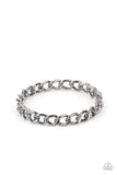 Rebel Radar Black Chain Bangle Bracelet Paparazzi Accessories
