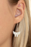 Bountiful Butterflies White Layered Necklace Paparazzi Accessories
