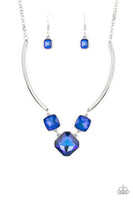 Divine IRIDESCENCE - Blue Necklace Paparazzi Accessories