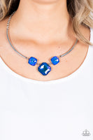 Divine IRIDESCENCE - Blue Necklace Paparazzi Accessories