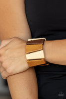 Barbados Backdrop Multi Brown Wood Bracelet Paparazzi Accessories