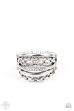 LINK Out Loud - White Chain Ring Paparazzi Accessories