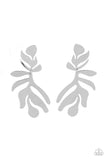 Palm Picnic Silver Palm Earrings Paparazzi Accessories