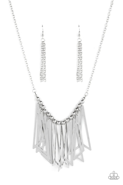 Industrial Jungle Silver Necklace Paparazzi Accessories