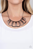 Full-Fledged Framed Black Necklace Paparazzi Accessories