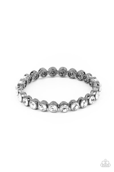 Presto Posh Black Bling Bangle Bracelet Paparazzi Accessories