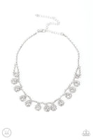 Princess Prominence White LOTP Bling Necklace Paparazzi Accessories