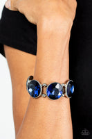 Powerhouse Hustle - Blue Bling Bracelet Paparazzi Accessories