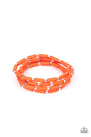 Radiantly Retro - Orange Bracelets Paparazzi Accessories