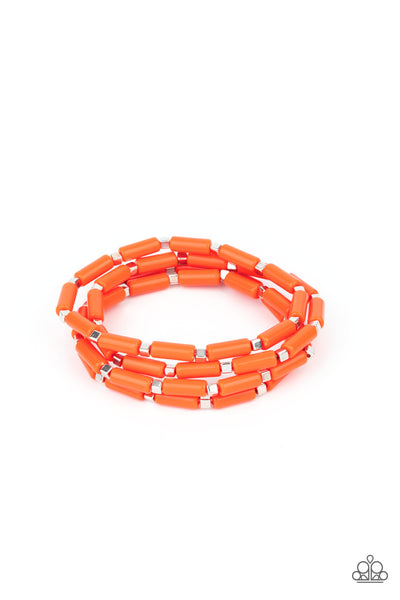 Radiantly Retro - Orange Bracelets Paparazzi Accessories