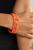 Radiantly Retro - Orange Bracelets Paparazzi Accessories