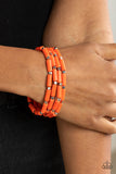 Radiantly Retro - Orange Bracelets Paparazzi Accessories