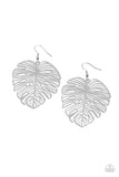 Palm Palmistry - Silver Leaf Earrings Paparazzi Accessories