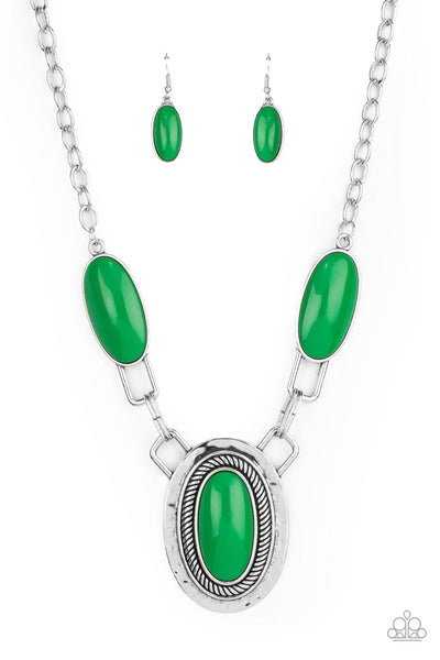 Count to TENACIOUS Green Necklace Paparazzi Accessories