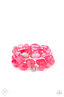 Oceanside Bliss - Pink Bracelets FF Paparazzi Accessories