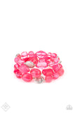 Oceanside Bliss - Pink Bracelets FF Paparazzi Accessories