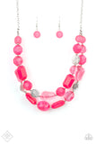 Oceanic Opulence - Pink Necklace FF Paparazzi Accessories