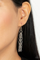 Dynamite Dynamo Silver Layered Chain Necklace Paparazzi Accessories