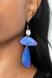 SWATCH Me Now Blue Earrings Paparrazi Accessories