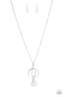 Park Avenue Palace White Clear Necklace Paparazzi Accessories