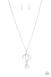 Park Avenue Palace White Clear Necklace Paparazzi Accessories