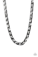 Full-Court Press - Black Men's Necklace Paparazzi Accessories