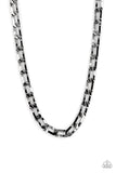Full-Court Press - Black Men's Necklace Paparazzi Accessories