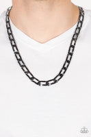 Full-Court Press - Black Men's Necklace Paparazzi Accessories