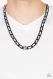Full-Court Press - Black Men's Necklace Paparazzi Accessories