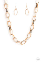 Motley In Motion Gold Necklace Paparazzi Accessories