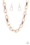 Motley In Motion Gold Necklace Paparazzi Accessories