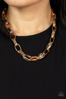 Motley In Motion Gold Necklace Paparazzi Accessories