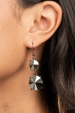 Sizzling Showcase - Black FF Earrings Paparazzi Accessories