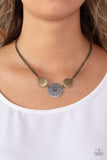Shine Your Light Brass Necklace Paparazzi Accessories Silver Inspirational