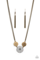 Shine Your Light Brass Necklace Paparazzi Accessories Silver Inspirational