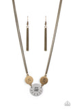 Shine Your Light Brass Necklace Paparazzi Accessories Silver Inspirational